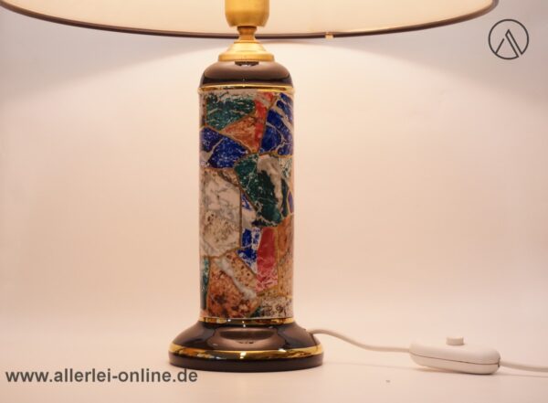 Fiorentine Italien Design Lampe | Porzellan Tischlampe | Tischleuchte | Vintage Hand Finished Italy Marble Table Lamp
