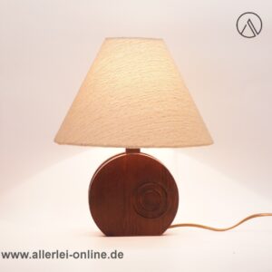Dänische Design Tischlampe | Holz Tischleuchte | Vintage Danish Table Lamp
