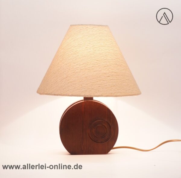 Dänische Design Tischlampe | Holz Tischleuchte | Vintage Danish Table Lamp
