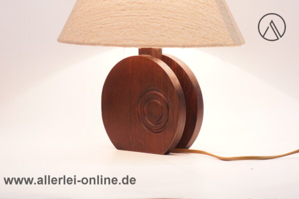 Dänische Markslöjd Design Tischlampe | Holz Tischleuchte | Vintage Danish Table Lamp