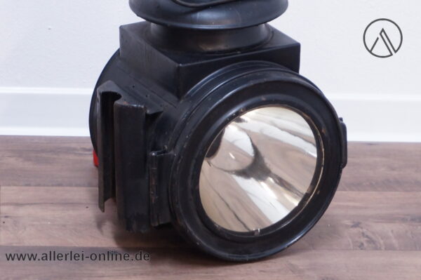 Alte OSMEKA Eisenbahnlampe mit Brenner
