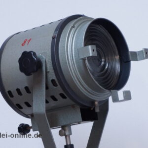 Jupiterlicht Berlin SW29 Lampe | 50s Industrial Lamp mit Gusseisen Standfuss aus den 50-er Jahren