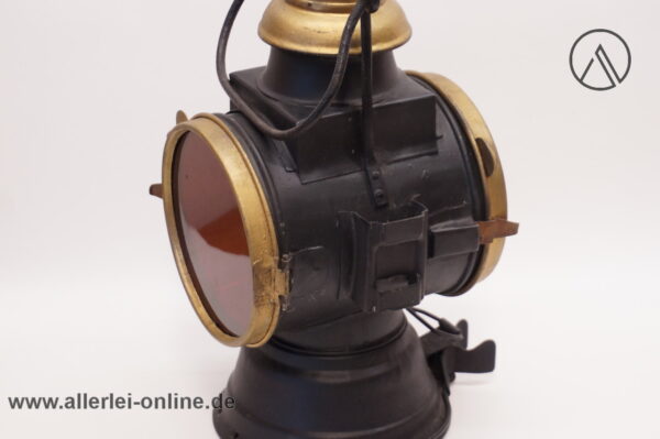 Eisenbahnlampe mit Brenner | Signallampe - Signalleuchte