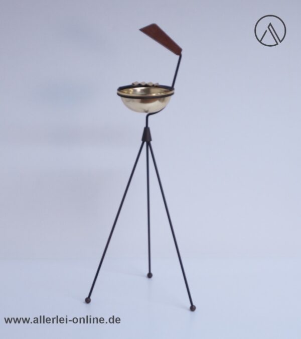 String Tripod Standaschenbecher | Aschenbecher | Dreibein-Standascher | Vintage 50-60s Ashtray-Smoking Stand