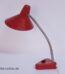 HALA Schreibtischlampe / Tischleuchte ,rot - Schwanenhals Lampe - Hexenhutlampe 60-70er Jahre