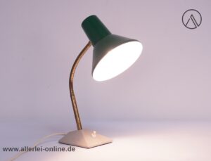SIS Schreibtischlampe | Tischleuchte ,grün - Schwanenhals Lampe | Hexenhutlampe