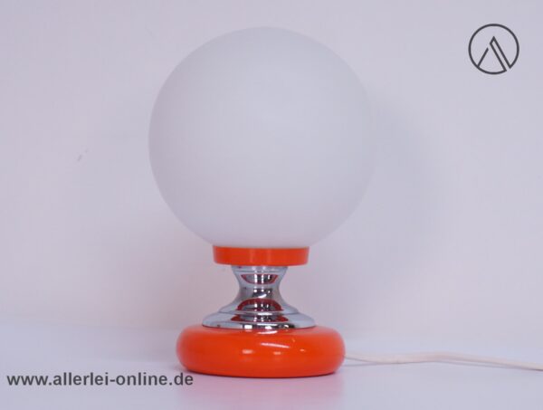Zicoli Design Space-Age Kugellampe Paar | Orange / Chrom