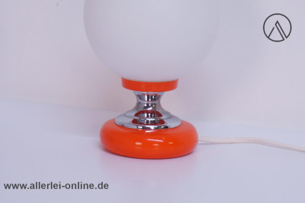 Zicoli Space-Age Kugellampe Paar | Orange / Chrom