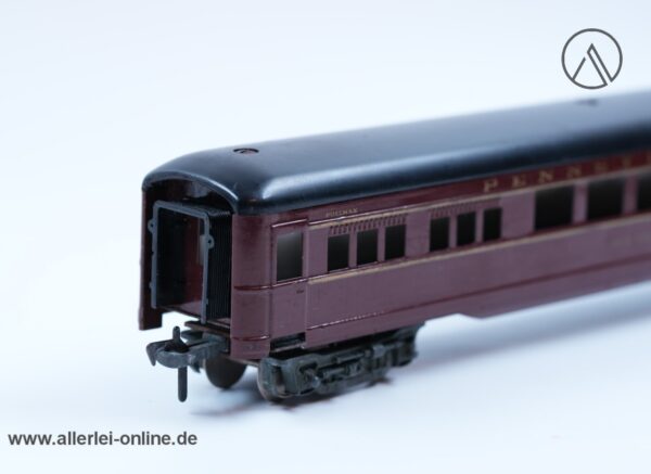 Fleischmann H0 | 1421 Blechwagen Schnellzug Personenwagen der PRR | 4-achsiger Pullman Schnellzugwagen - Made in US. Zone Germany