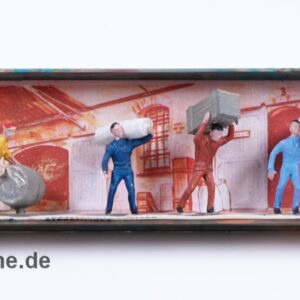 MERTEN H0 Eisenbahn Transportarbeiter Figurensatz 2234 | 6 Stück 1:87 Figuren mit OVP