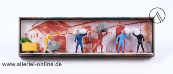 MERTEN H0 Eisenbahn Transportarbeiter Figurensatz 2234 | 6 Stück 1:87 Figuren mit OVP