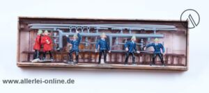 MERTEN H0 Deutsche Feuerwehr Eisenbahn Figurensatz 2377 | 6 Stück 1:87 Modelleisenbahn Zubehör Figuren