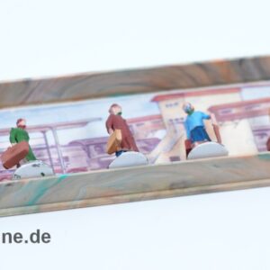 MERTEN H0 Reisende Frauen und Männer - Eisenbahn Figurensatz | 6 Stück 1:87 Modelleisenbahn Zubehör Figuren mit OVP