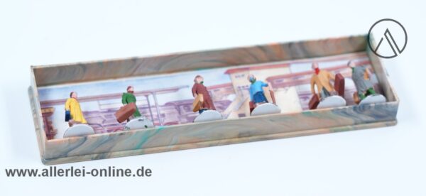 MERTEN H0 Reisende Frauen und Männer - Eisenbahn Figurensatz | 6 Stück 1:87 Modelleisenbahn Zubehör Figuren mit OVP