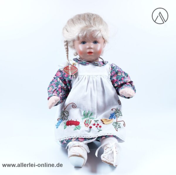 Käthe Kruse Puppe Mareile | 34 cm | Vintage Mädchenpuppe mit Kleid