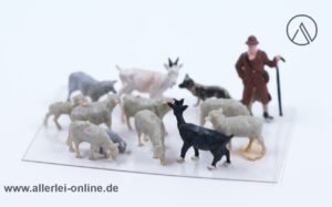 NOCH H0 Figuren | Hirte mit Herde Figurensatz 1177 | 1:87 Schafe und Ziegen Figurengruppe