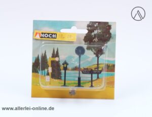 NOCH H0 Schildersatz Nr.86 | 1:87 Bushaltestelle - Hinweis - Wegweiser Schilder mit OVP