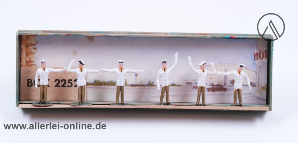 MERTEN H0 Eisenbahn Verkehrspolizisten Figurensatz 2252 | 6 Stück 1:87 Figuren mit OVP
