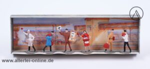MERTEN H0 Eisenbahn Verkäufer und Dienstmänner Figurensatz 800 | 6 Stück 1:87 Figuren mit OVP