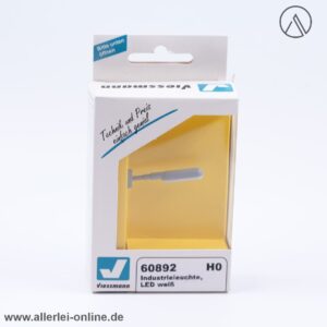 Viessmann Spur H0 Lampe | Industrieleuchte LED ,weiß | 60892