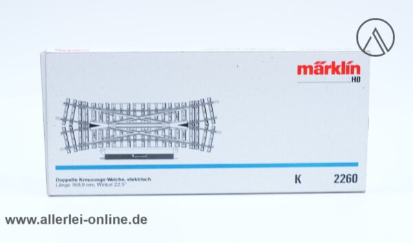 Märklin K-Gleis 2260 Doppelte Kreuzungs-Weiche ,elektrische Weiche