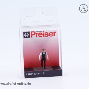 Preiser H0 Sheriff Figur 5 vor 12 | Handbemalte Miniaturfigur 29051 mit OVP