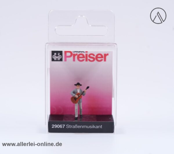 Preiser H0 Straßenmusikant | Handbemalte Miniaturfigur 29067 mit OVP