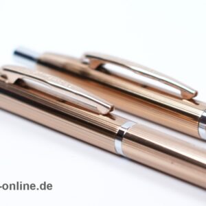 Vintage SENATOR Bleistift und Kugelschreiber Schreibset | Gold/Chrom mit Schreibgeräte-Etui
