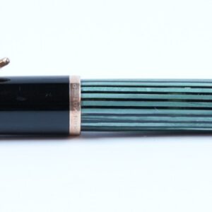Pelikan 400 Füller | Kolbenfüller | grün,gestreift | 14K/585 Goldfeder "OM"