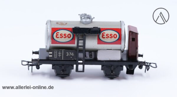Märklin H0 | Märklin 374 Esso Blech- Kesselwagen mit Bremserhaus | 2-Achsiger Güterwagen