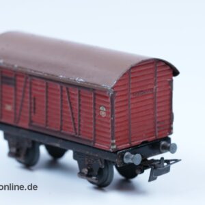Märklin H0 | Märklin 381 Gedeckter Güterwagen mit Bremserhaus | 2-Achs Blech-Güterwagen