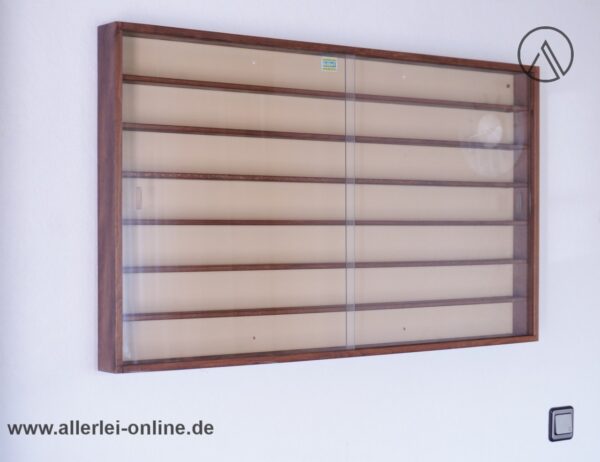 Kibri Schaukasten mit Glasschiebetüren | Kibri Vitrine - Sammlervitrine | braun, 104 x 61 cm