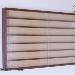 Kibri Schaukasten mit Glasschiebetüren | Kibri Vitrine - Modellbau Sammlervitrine | braun, 104 x 61 cm
