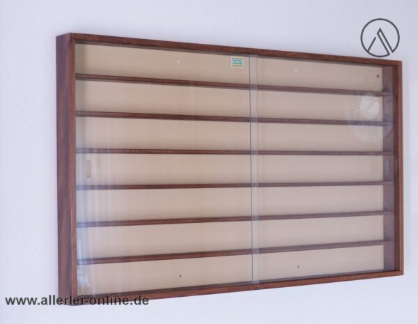 Kibri Schaukasten mit Glasschiebetüren | Kibri Vitrine - Modellbau Sammlervitrine | braun, 104 x 61 cm