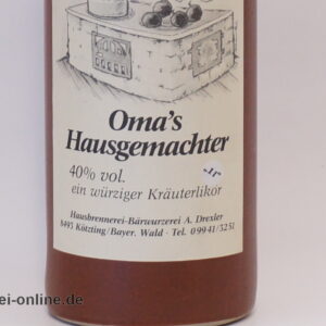 Vintage Original Drexlers | Omas Hausgemachter Kräuterlikör 40% vol. - 1,0 Liter