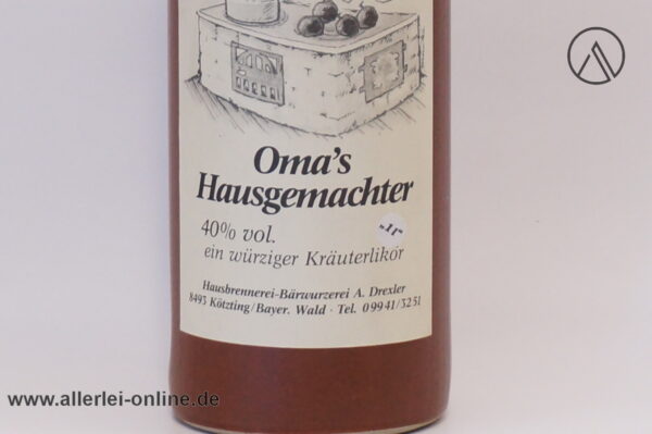 Vintage Original Drexlers | Omas Hausgemachter Kräuterlikör 40% vol. - 1,0 Liter