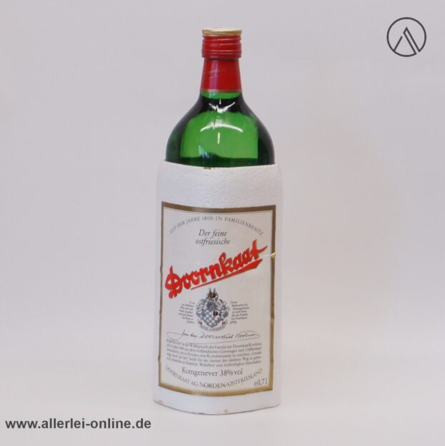 Vintage Doornkaat Flasche mit Styropormantel 0,7L - Korngenever 38% vol | Der feine Ostfriesische Doornkaat