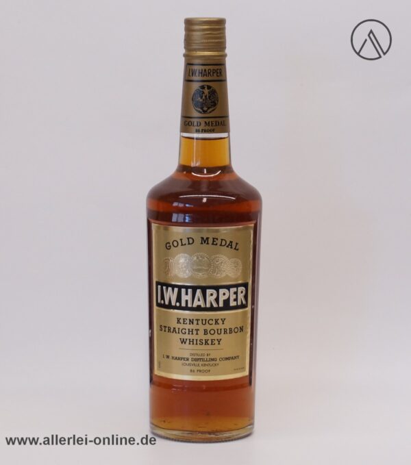 I.W. HARPER Gold Medal Kentucky Straight Bourbon Whiskey - 70-80er Jahre | 0,7L - 86 PROOF / 43% Vol.