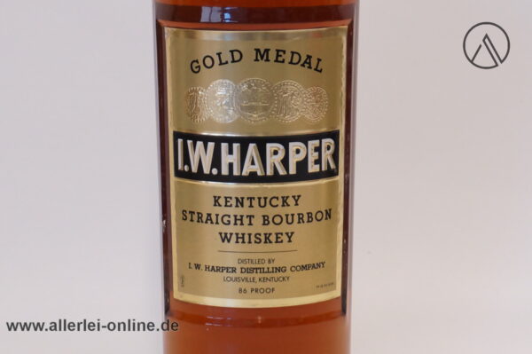 I.W.HARPER Gold Medal Kentucky Straight Bourbon Whiskey | 0,7L - 86 PROOF / 43% Vol.