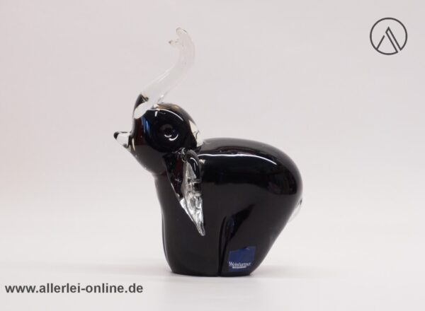 Weinfurtner Glaskunst Elefant Skulptur | Elephant Figurine | Vintage Glasfigur