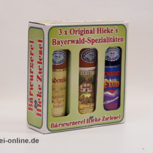 Bärwurzerei Hieke Zwiesel | 3 x 0,35 Liter Original Bayerwald-Spezialitäten Geschenkset