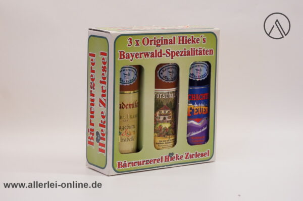 Bärwurzerei Hieke Zwiesel | 3 x 0,35 Liter Original Bayerwald-Spezialitäten Geschenkset