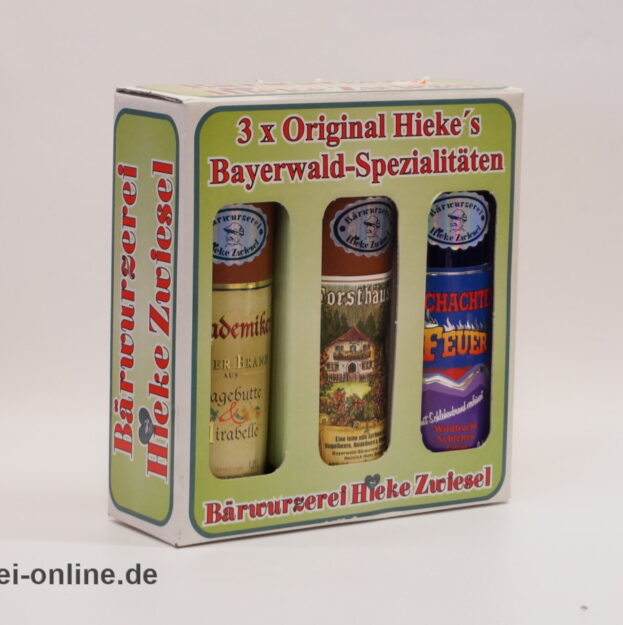 Bärwurzerei Hieke Zwiesel | 3 x 0,35 Liter Original Bayerwald-Spezialitäten Geschenkset
