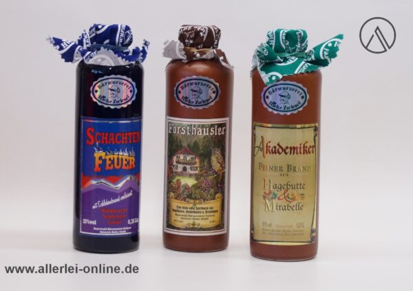 Bärwurzerei Hieke Zwiesel | 3 x 0,35 Liter Original Bayerwald-Spezialitäten