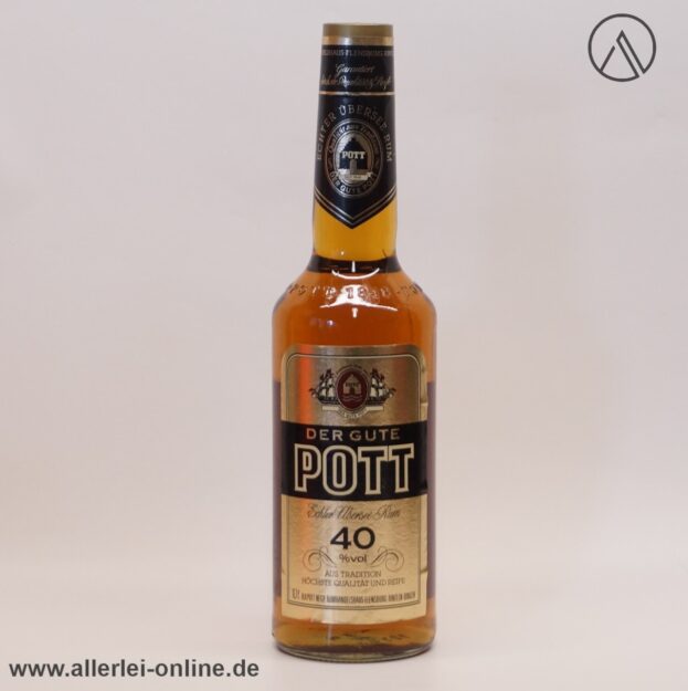 Vintage DER GUTE POTT - Echter Übersee Rum 40% vol. - 0,7 Liter Flasche