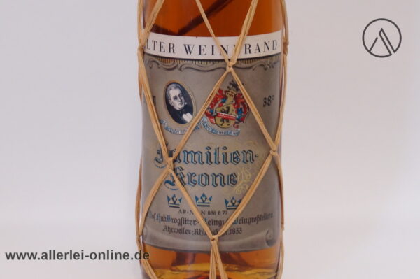 Alter VSOP Familien-Krone Weinbrand | Weingut Brogsitter Ahrweiler - 0.7 Liter / 38% vol.
