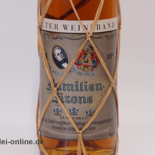 Alter VSOP Familien-Krone Weinbrand | Weingut Brogsitter Ahrweiler - 0.7 Liter / 38% vol.