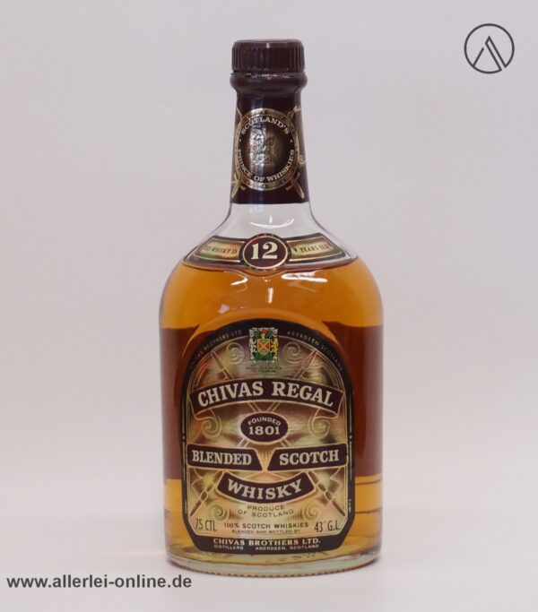 Vintage CHIVAS REGAL 12 Years Old | Blended Scotch Whisky | 0,75cl - 43% Vol.