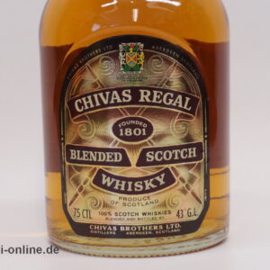 CHIVAS REGAL 12 Years Old | Blended Scotch Whisky | 0,75cl - 43% Vol.