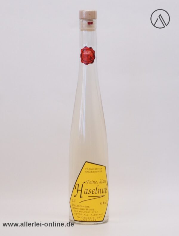 Feine,klare Haselnuß | Edelbrennerei Reus - Alzenau | 0,5L - 40% vol